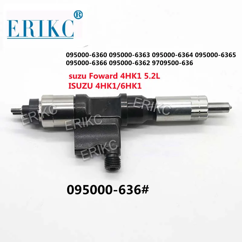 

ERIKC Diesel Engine Parts Injector 095000-6360 0950006360 8-97609788-# 8976097882 8-97609788-3 For Isuzu Foward 4HK1 5.2L