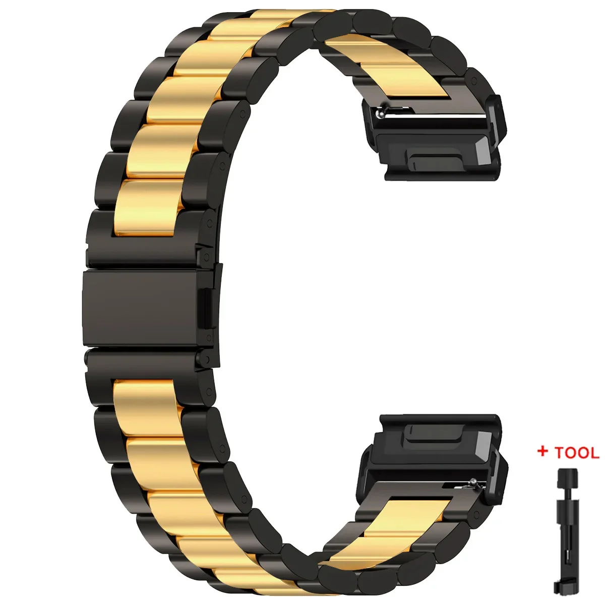 Stainless Steel Metal Watch Strap – Quick Easy Fit, 26/22mm