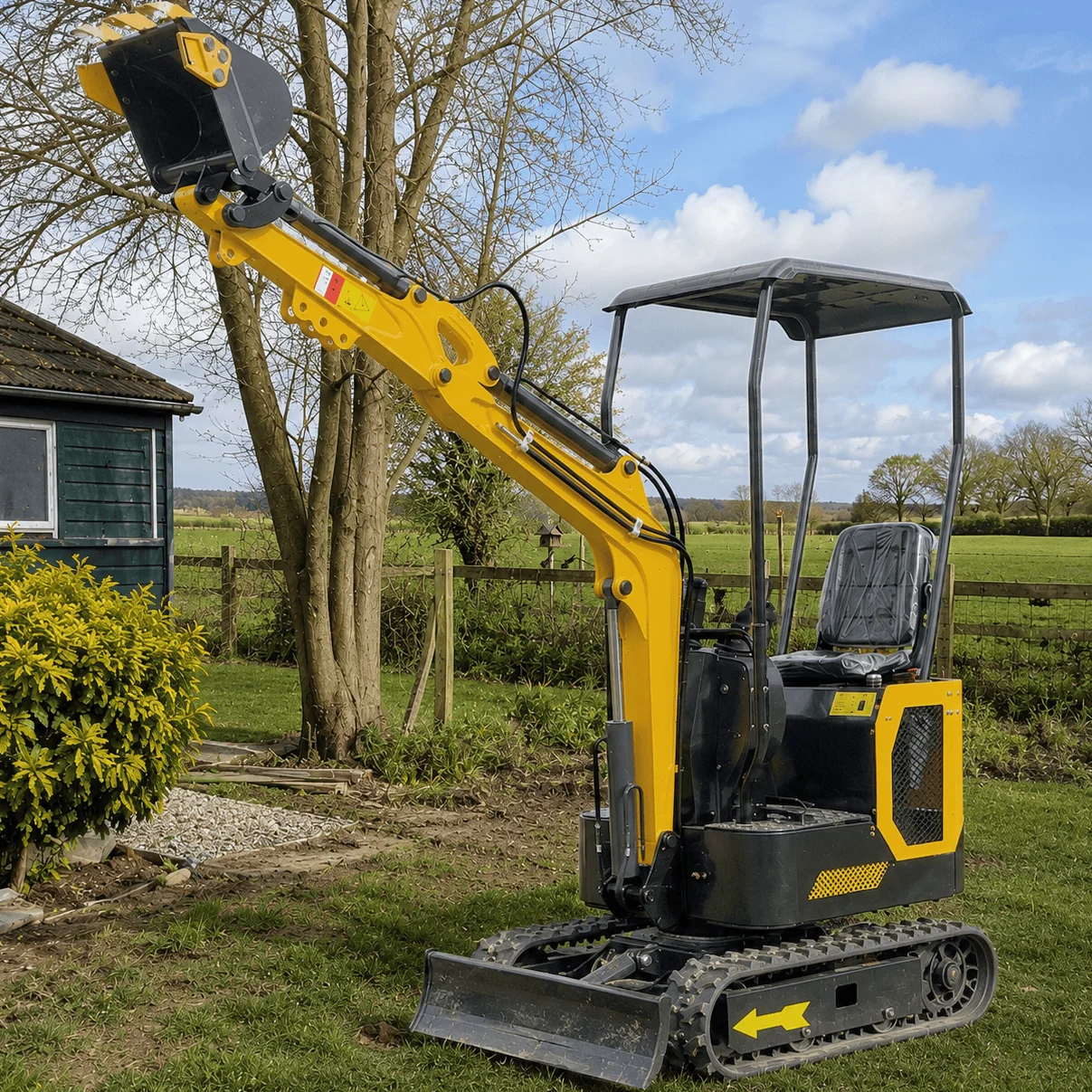 1-Tonnen-Minibagger, kompakter hydraulischer Raupenbagger für Landwirtschaft, Gartenbau, Landschaftsbau, Bauwesen, kundenspezifische OEM-Fertigung