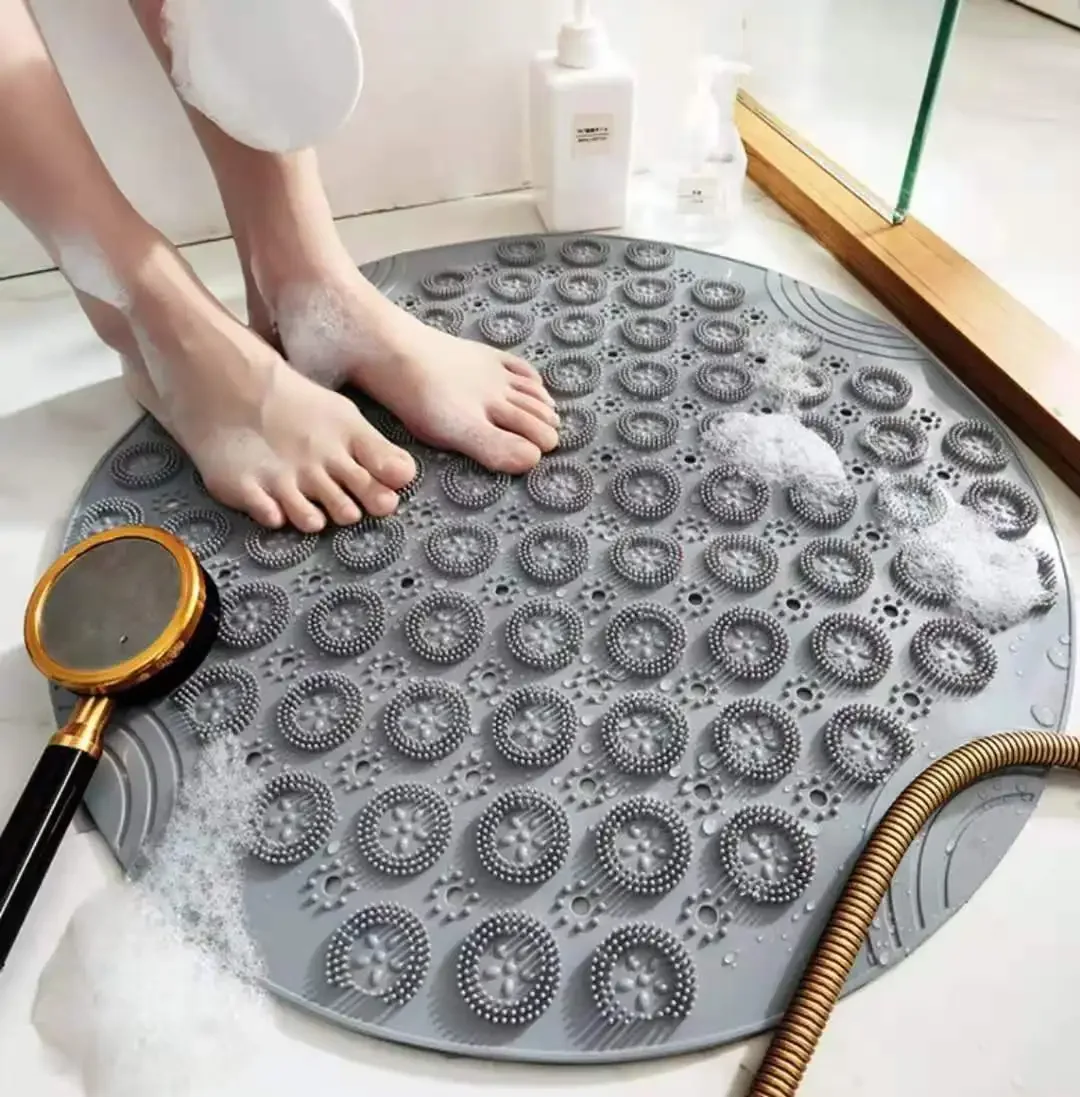 Anti-Slip Round PVC Bath Mat 1