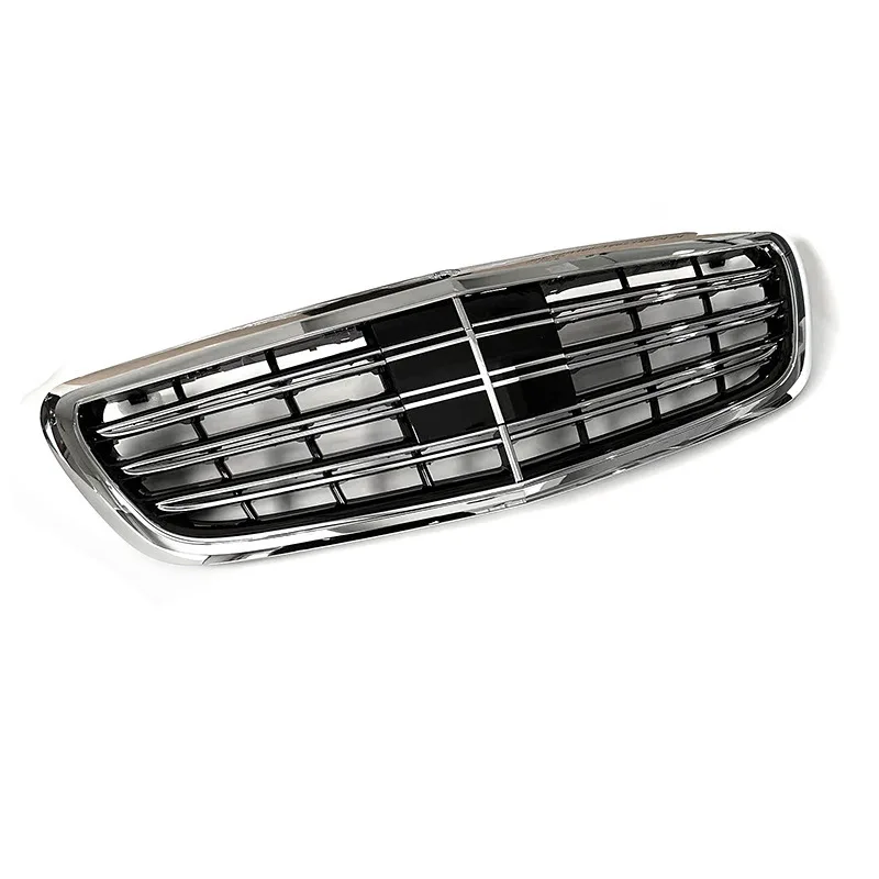 메르세데스-벤츠 W222 S클래스 S320 S400 S350 S500 S450 S600 2014-2020 AMG 스타일 후드 튜닝 바디 키트용 자동차 프론트 그릴