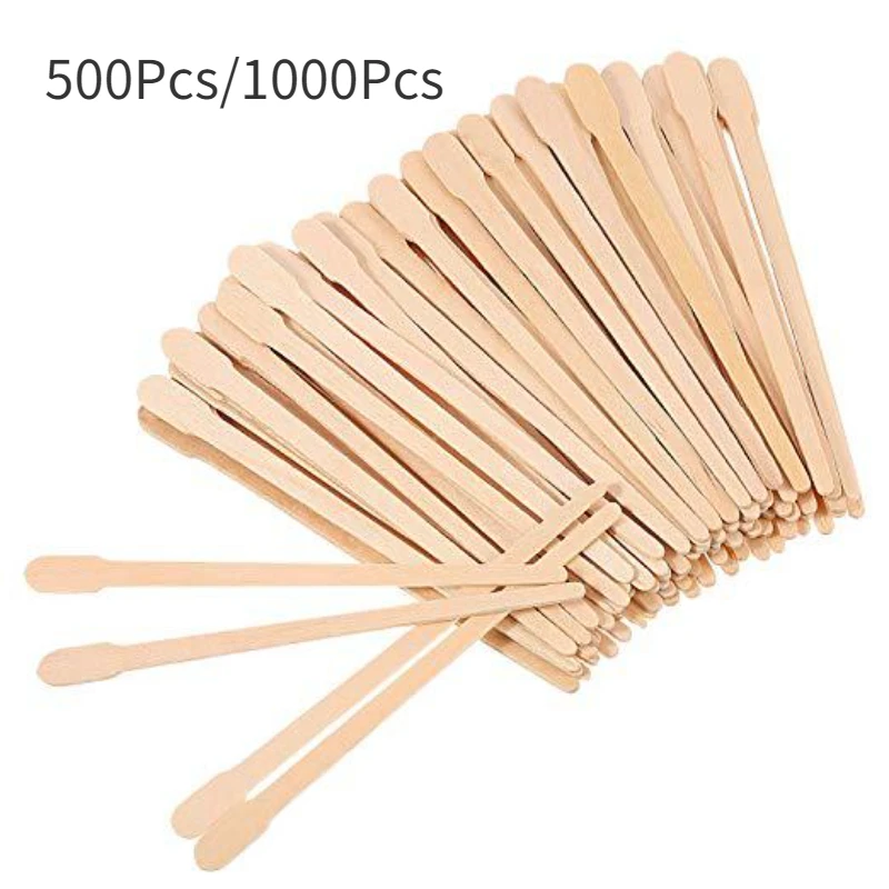

500pcs Wooden Tongue Depressor Body Hair Removal Sticks Disposable Waxing Tongue Depressor Wood Spatulas Body Art Wax Waxing New