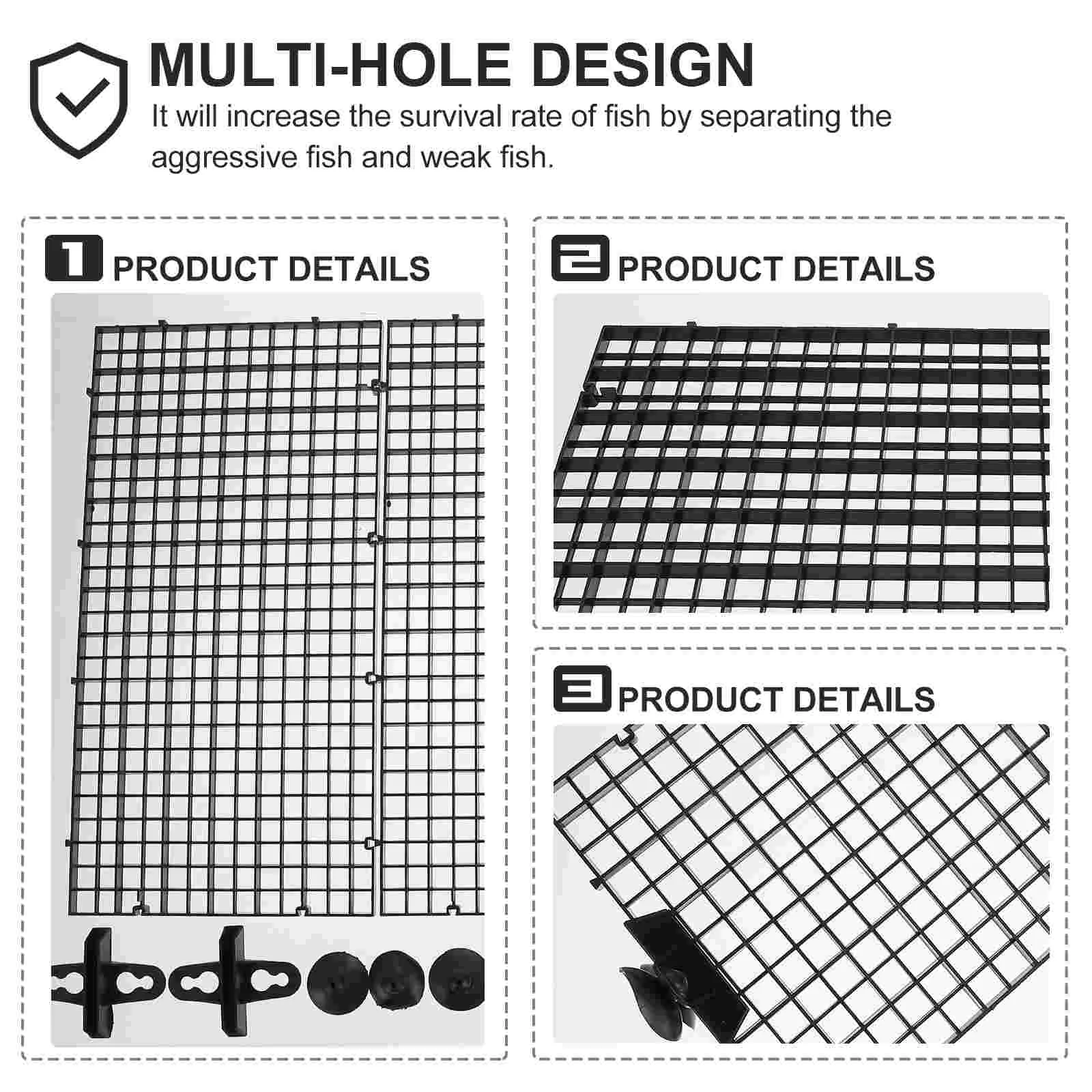 Fish Tank Isolation Board Tools Mesh Aquarium Divider Supplies Pvc Dividers