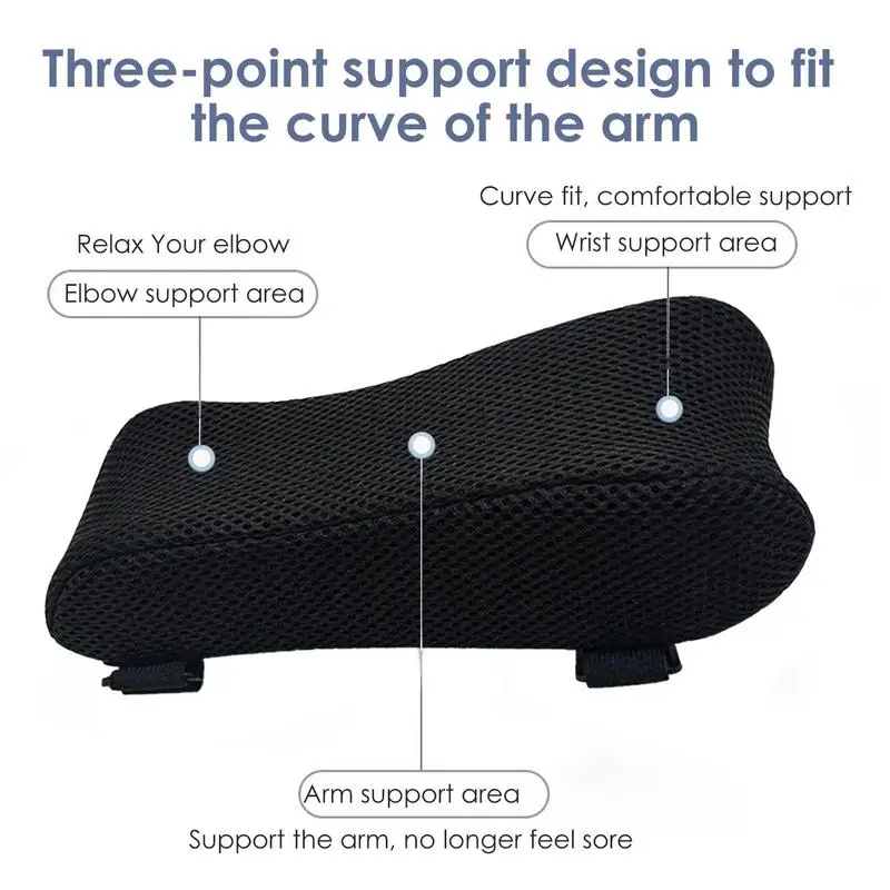 Office Chair Armrest Pad Elbow Pillow Comfortable Support Cushion Memory Foam Inner Core Sofa Cushion For Home Office Game Chair 4
