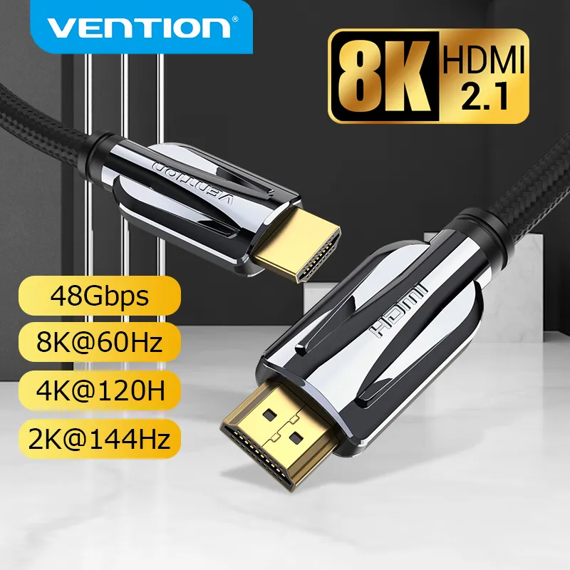 8K HDMI to HDMI 2.1 Cable Certified 8K@60Hz 48Gbps Ultra High-Speed HDR  Braided Cord for PC LAPTOP Monitors Projectors TVs 3m 5m - AliExpress