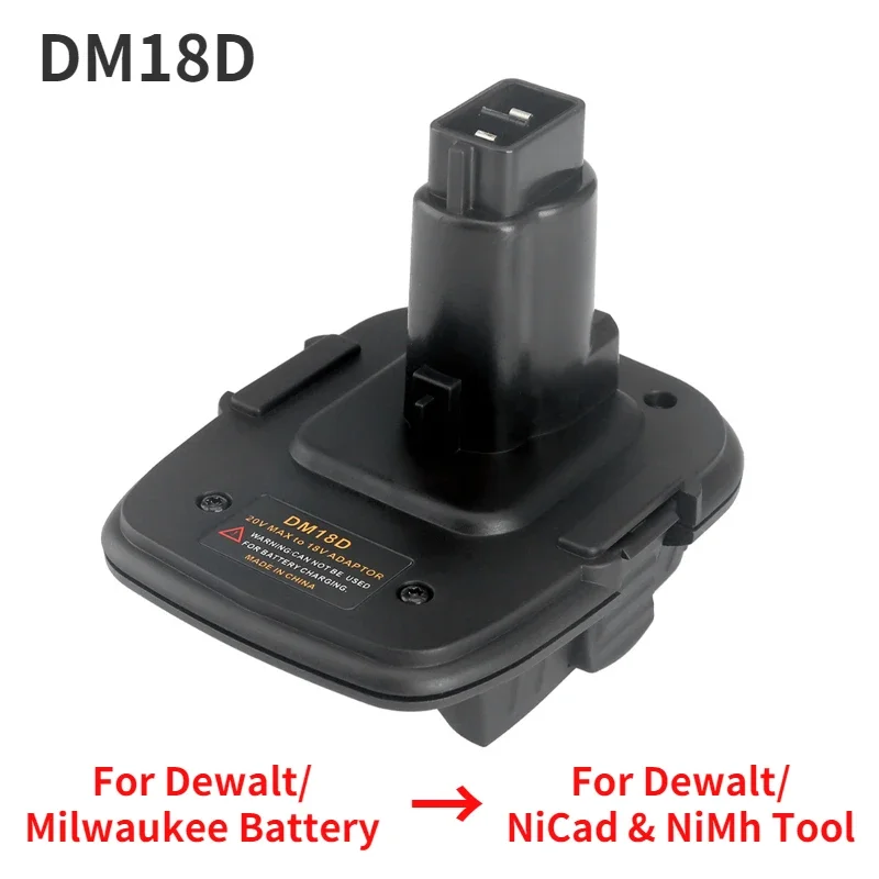 Battery Converter Adapter For Dewalt/Milwaukee/Makita/Bosch/Ryobi/Metabo NiCad & NiMh Tool For Dewalt 18V Li-ion Battery DM18RL