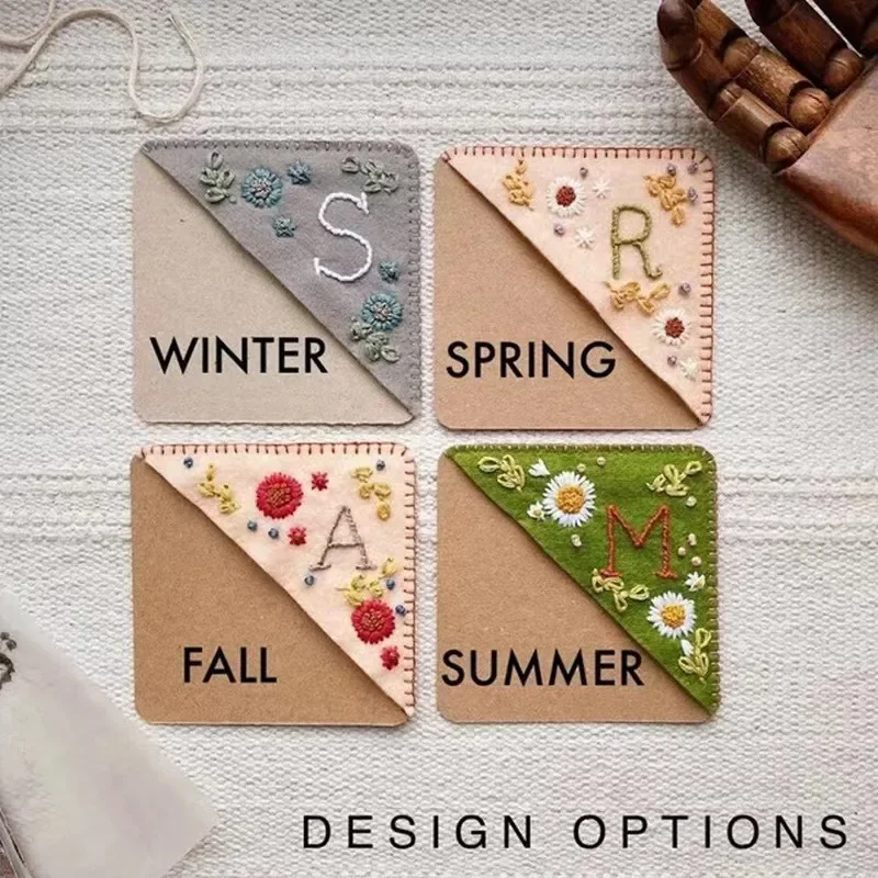 Creative embroidered bookmarks personalized hand-embroidered book corners school supplies cute bookmarks metal bookmark,floral painting bookmark,magnetic bookmark,animal bookmark,wooden bookmark,bookmarks stationery supplies,acrylic bookmark,paper bookmark,retro flower bookmark,shell light bookmark