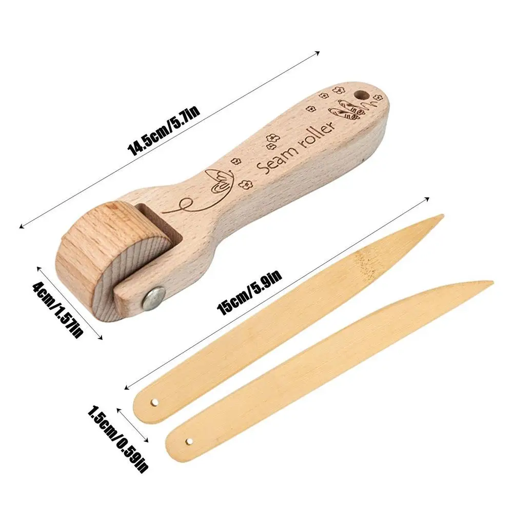 Woodenly Quilting Seam Roller Tailors Clapper Wallpaper Roller Sewing Joint Roller  Tools For Quilting Print Sewing Wallpaper - AliExpress