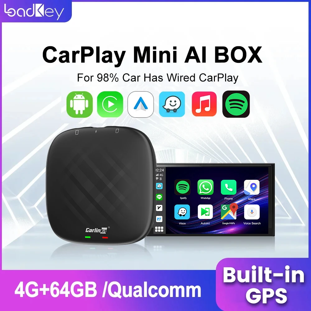 Carlinkit Wireless Android Auto and Wireless CarPlay adapter, ai box For  cars with CarPlay Function,Android 4+64GB System,Support 4G Cellular,Google  Play Apps Download,,Waze,Netfilx,Spotify price in Saudi Arabia,  Saudi Arabia