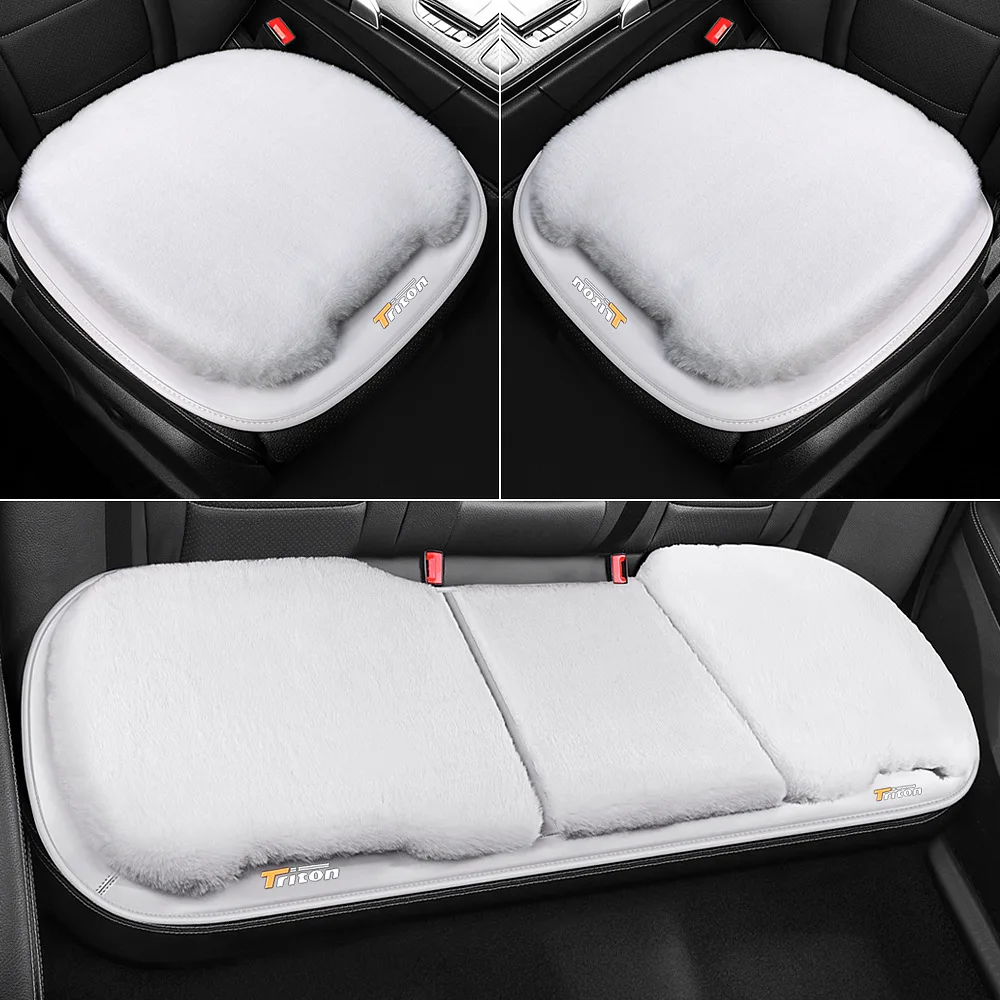 New 3D Fur Autumn and Winter Warm Plush Car Seat Cushion Backless Car Seat  Cushion Car Accessories Interior Woman Seat Covers - AliExpress