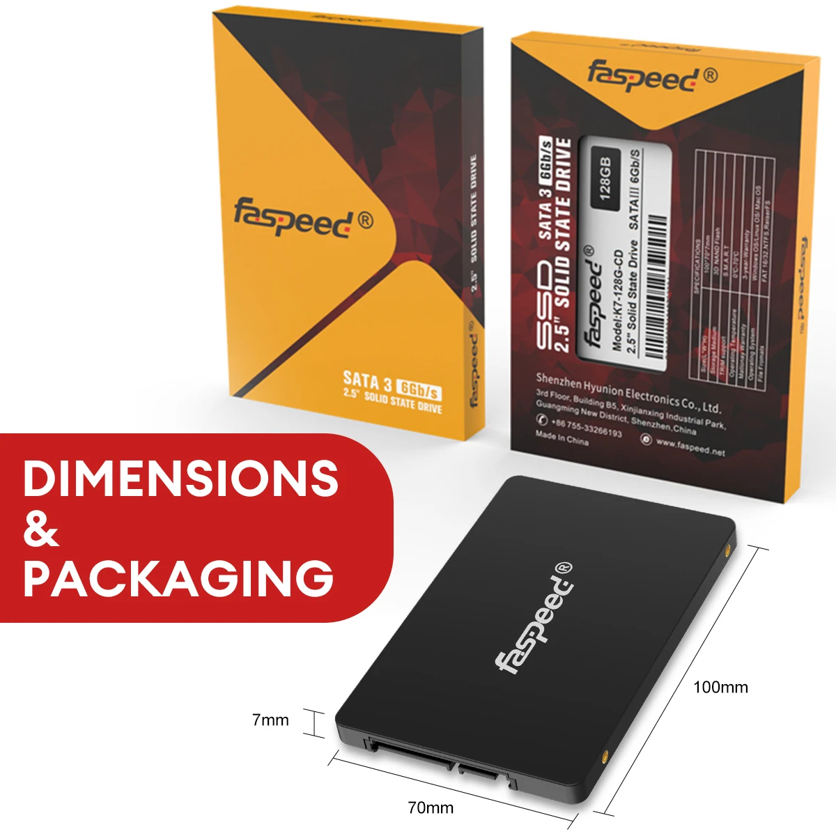 Faspeed ũž Ʈ PC  ϵ ̺, SATA3 2.5 SSD, 128GB, 256 GB, 512GB, SATA 3 ָ Ʈ ũ, 1TB, 2TB, HDD 512, 256 GB