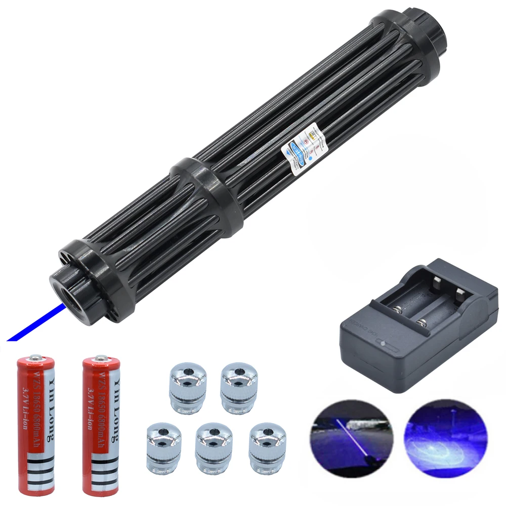 PowerfulBurning21cmBlueLaserTorch445nm10000mLaserTorch450nm