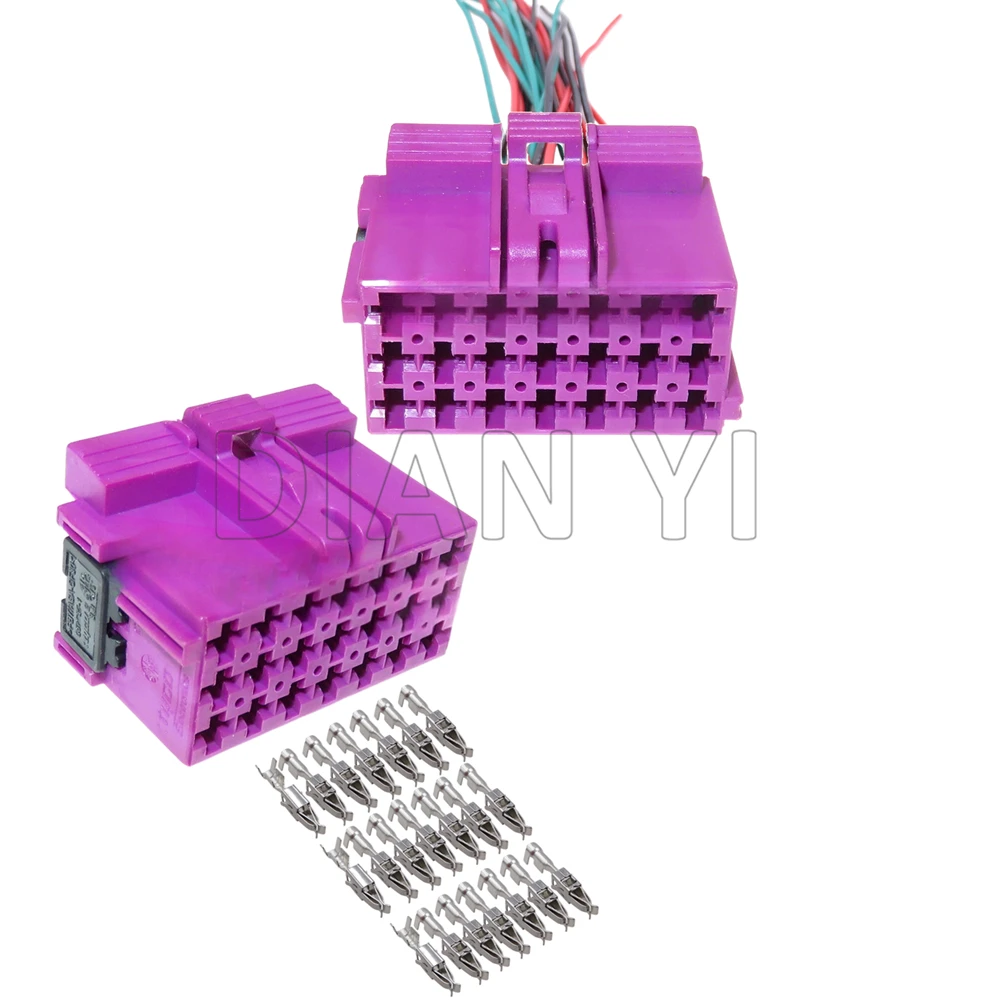 

1 Set 21 Way Car Wire Harness Socket 1-967625-3 967635-1 Automobile Unsealed Connector with Terminal
