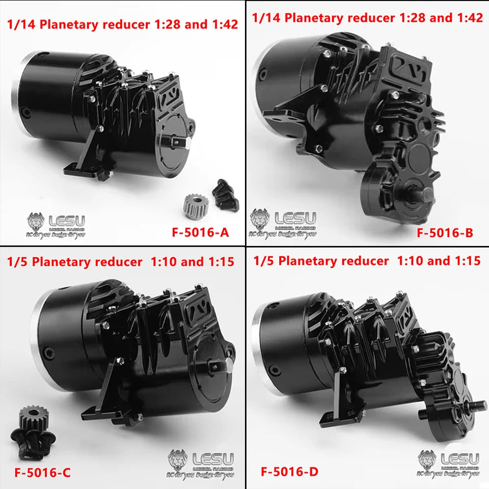 Scatola Del Cambio Planetaria LESU 3 Velocità Per Autocarro Tamiya 1/14 RC - Alluminio