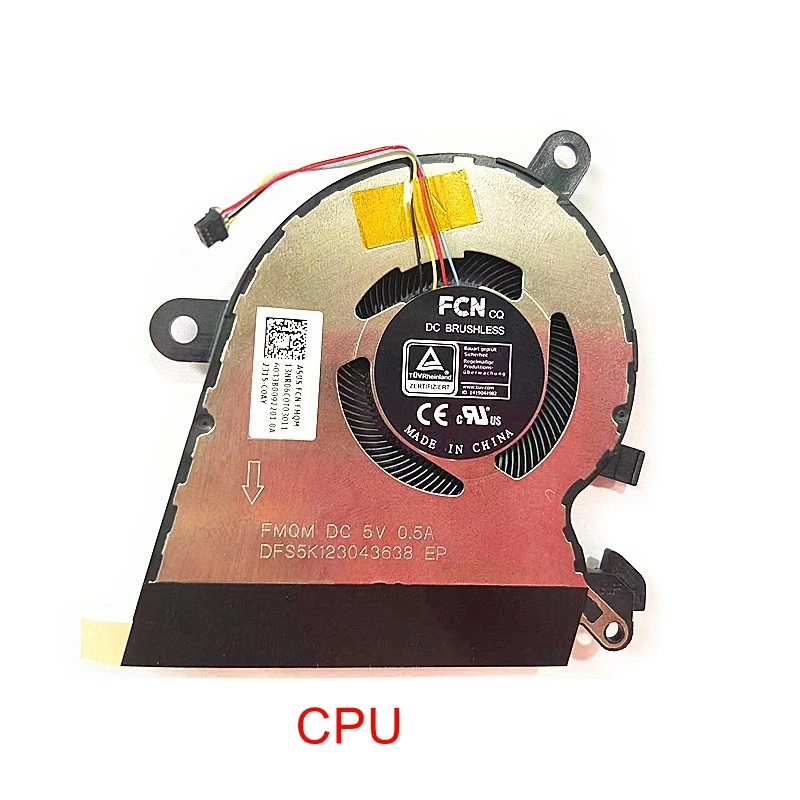 Ventilador de Refrigeração da Cpu do Portátil para Asus Rog Fluxo X13 Gv301 Gv301r Gv301q Gv301qc Gv301qe Gv301qh Refrigerador do Radiador Dc5v 0.5a Novo - Imagem 2