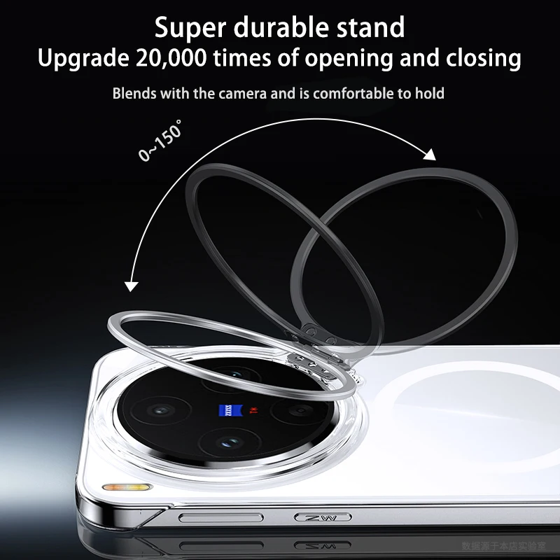 Luxury Magnetic Transparent Phone Case with Ultra Lens Protection and Magsafe Compatibility