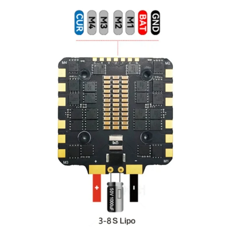 F722 Stack F7 Flight Controller BLHELI_S 100A 4In1 ESC 30.5X30.5Mm 3-6S For RC FPV 13Inch 15Inch Freestyle Drones Parts