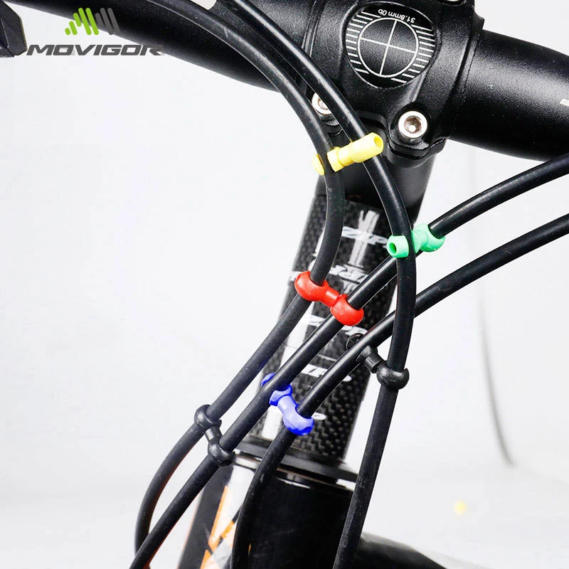 MUQZI 10PCS Clip per cavi per bici Supporto per fissaggio