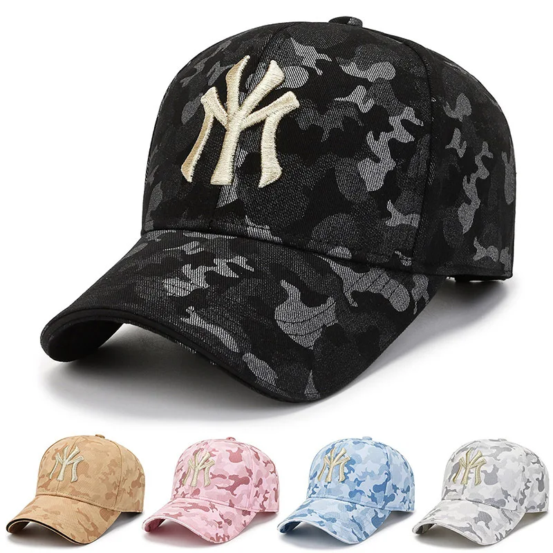 Baseball cap 3D NY Embroidery Letter Women Male Baseball Caps Camouflage Snapback Hats Casual Sport