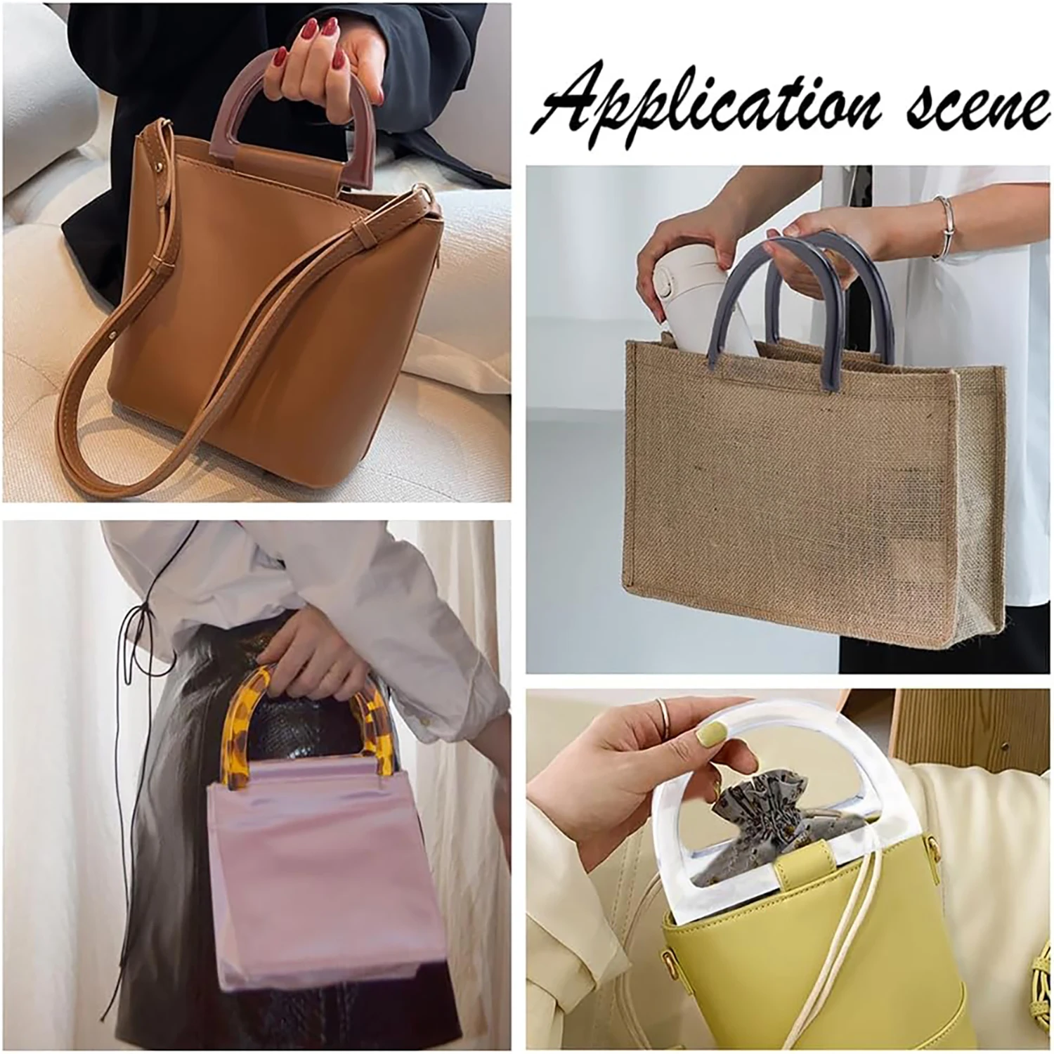 Asas de repuesto para bolsos, asas en forma de D, asas decorativas