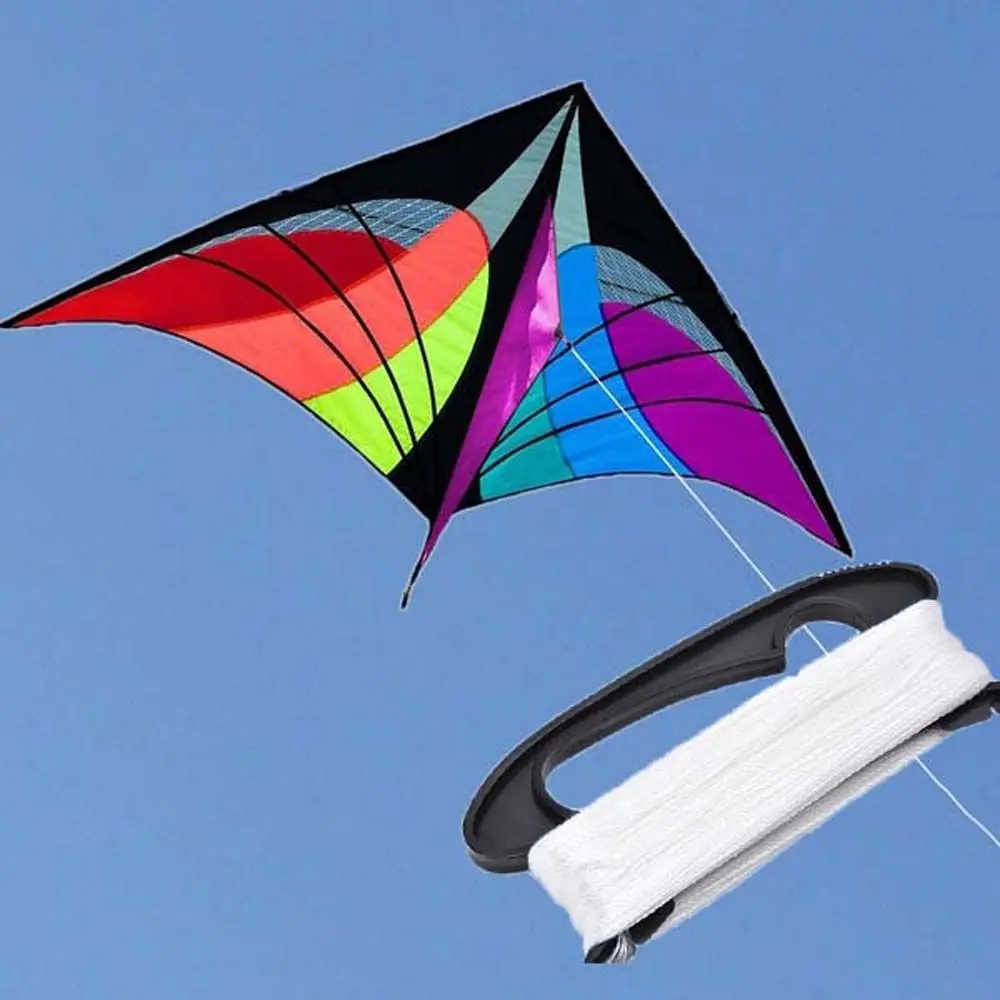 

Kid Toys Spring Black Color Handle Board Plastic Kite Accessories String Winder Kite Tool Kite Thread Winder Flying Kite Line