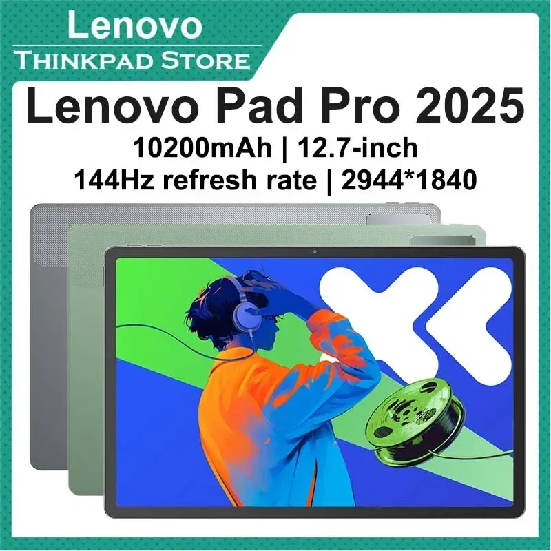 New Lenovo Xiaoxin Pad Pro 12.7 2nd 2025 Tablet Dimensity 8300 2.9k Resolution 144Hz Refresh Rate WIFI 10200mAh WIFI Android