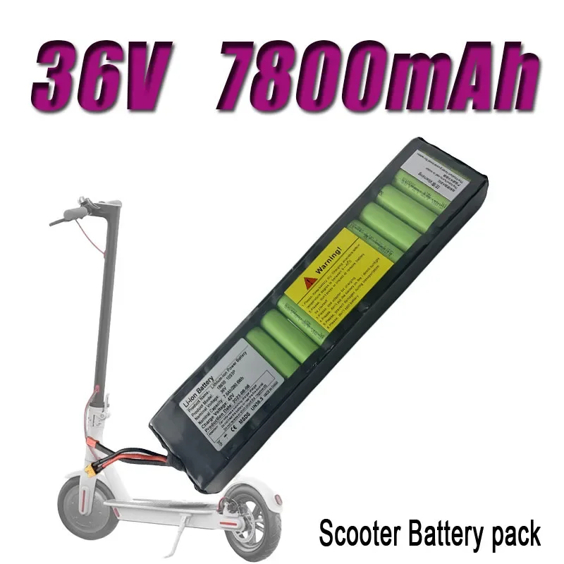

36V 7800mAh 18650 Lithium Battery Pack Electric Scooter M365 Ebike Power Battery