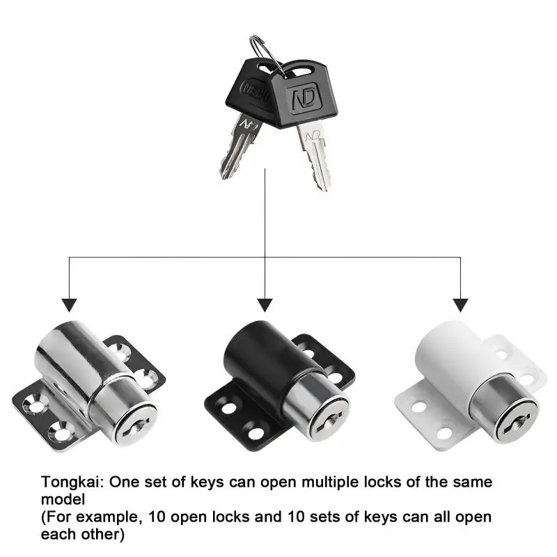 Sliding Door Window Locks 2/1Set With 2 Keys Baby Child Safety Protection Antitheft Door Window Security Lock Catches Set