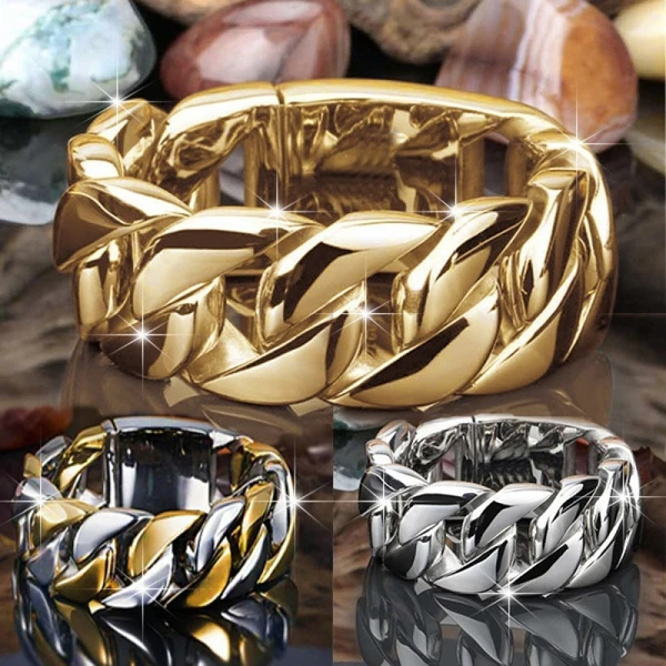 anillo hombre regalos para hombre originales acero inoxidable anillo plata Anillos de acero inoxidable estilo Hip Hop Punk para Hombre, joyería de lujo con cadena cruzada, diseño dorado, regalo|Anillos| - AliExpress