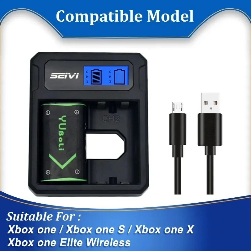 2550mAh Rechargeable Battery for Xbox One X S Elite Wireless Controller ...