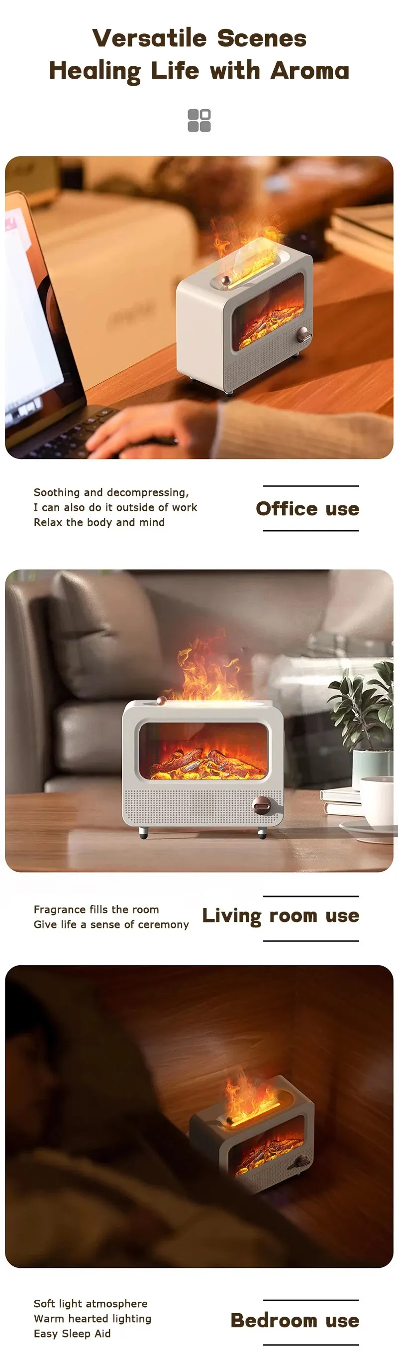 Flame Aromatherapy Machine Js115 10 S20674ed6d0ec485da4bbf63edfad99d2m