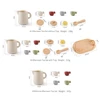 Children Low Tea Silicone Tea Set Kid Montessori Toy Afternoon Tea Teathings Toys Kids Cosplay Play House Educational Toys Gifts 6