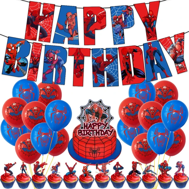 Ballons en aluminium 3D Super ForeBalloon, Spiderolk rouge, décoration de  fête d'anniversaire pour enfants, fête préChristophe, 3 ans, 4 ans, 5 ans -  AliExpress