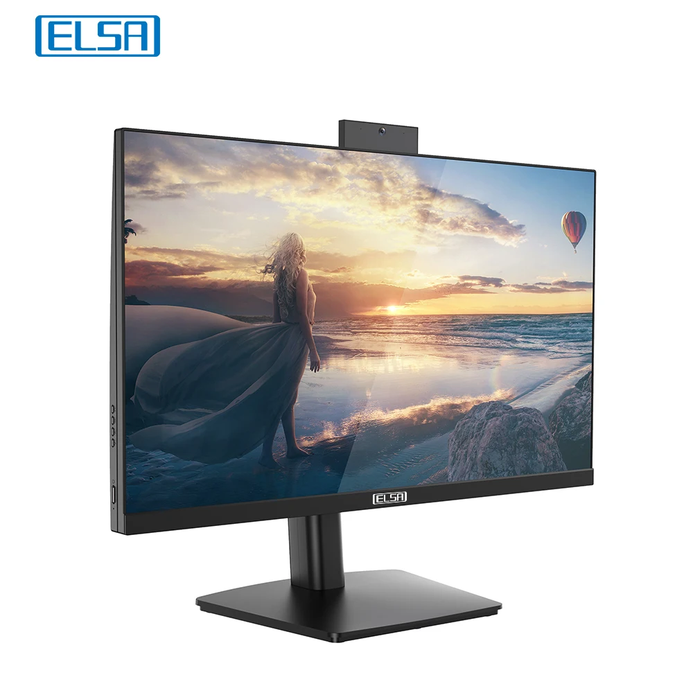ELSA-24 ġ  Ŀ ī޶ Ʈ ͸ LCD  PC IPS FHD , 繫 ȸ ǻ ȭ HDMI/DP/USB1920 * 1080