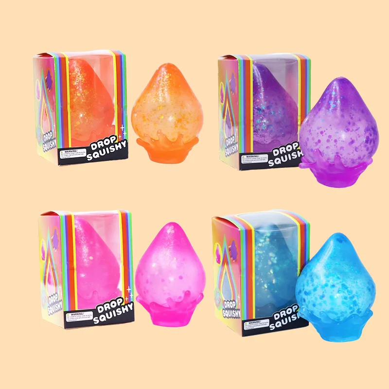 Stress Relief Glitter Squishy Toy – Non-Toxic, Portable, Slow Rising Relaxation Gift