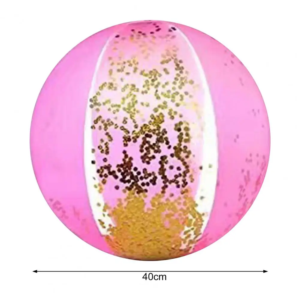 Glitter Inflatable Beach Ball Set Pump Sparkling Pool Toys Kids Toddlers Summer Parties Sand Play Water Fun water toys inflatable water toys inflatable ball toys inflatable swimming pool toy