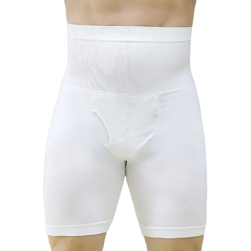 

BurVogue Men Tummy Control Shorts High Waist Slimming Shapewear Body Shaper Leg Underwear Boxer Briefs Shorts