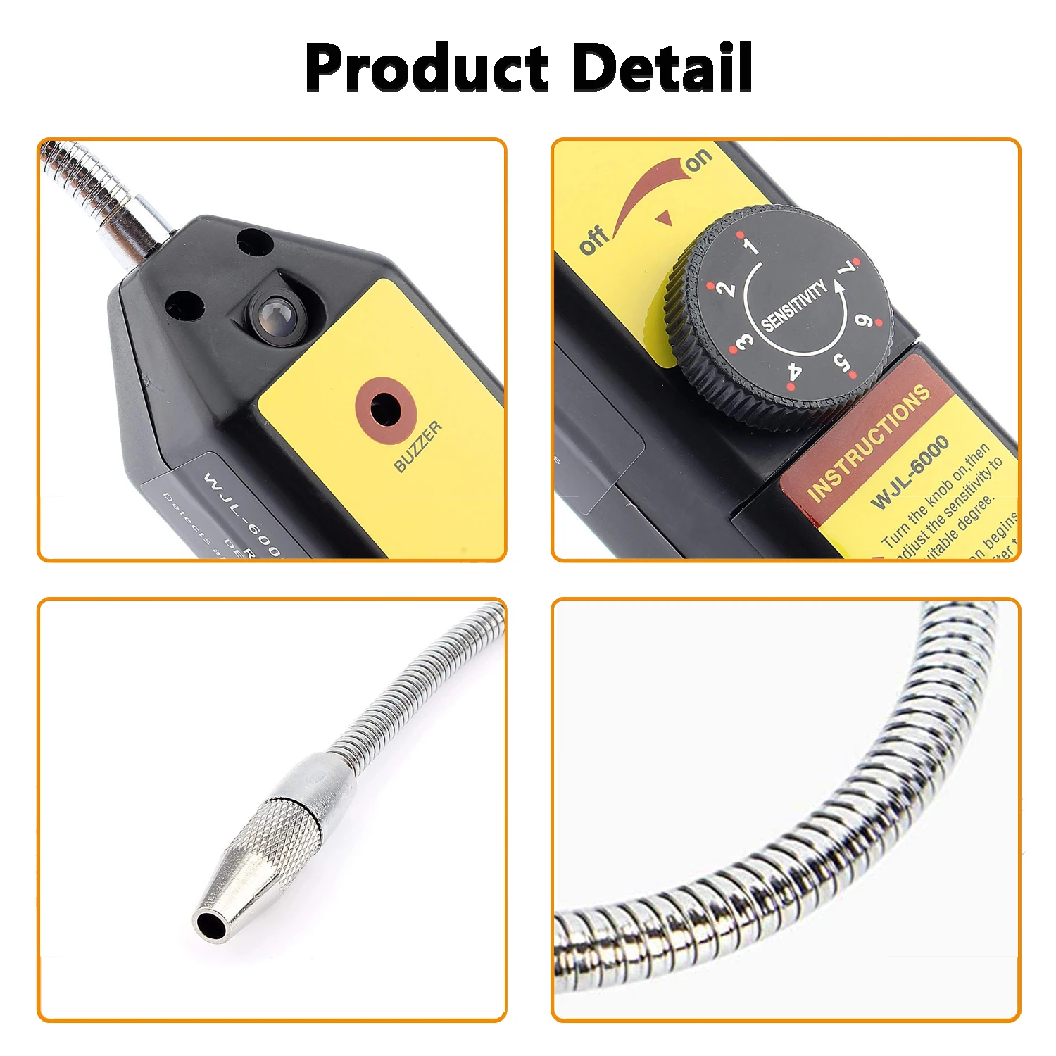 Refrigerant Freon Leak Detector Halogen Gas Air Monitor for HFCs CFCs CFCs Halogen R134a R410a R22a Air Condition HVAC