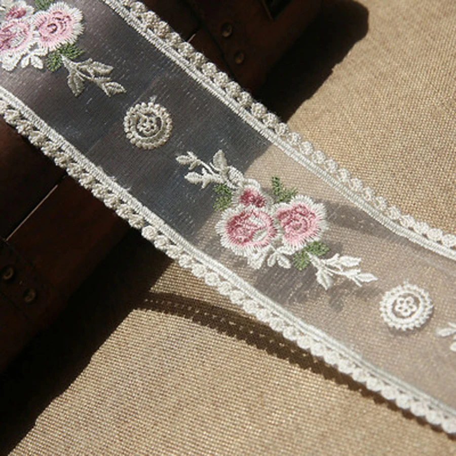 Handmade Lace Ribbon Fabric Lace Trimmings 5