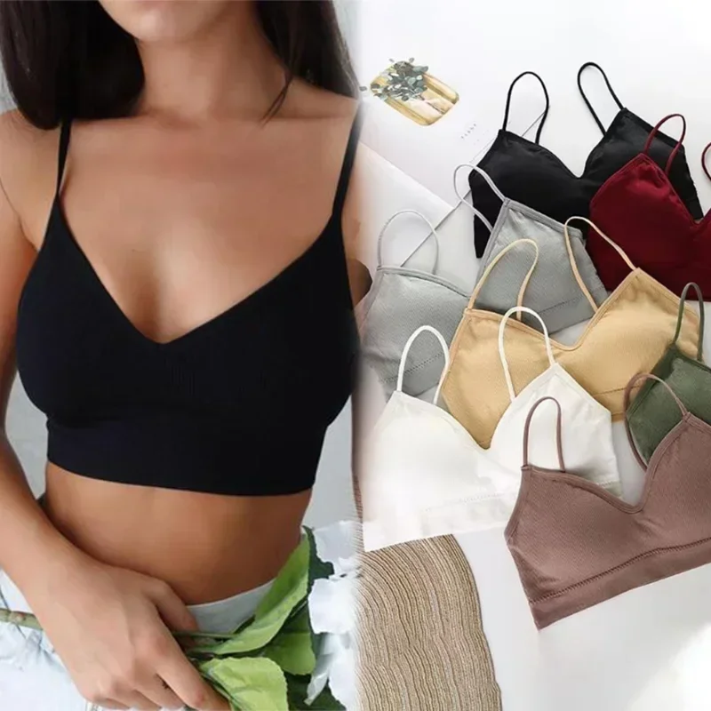 High Elastic Women Gathering Bralette Push Up Bra Summer Anti-light Wild Tube Top Sexy No Rims Lingerie
