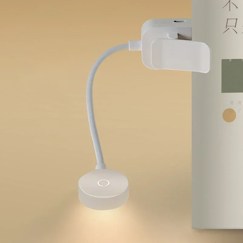Portable LED Book Lamp Reading Small Table Lamps Eye Protection 3 Colors for Bedroom Study Bedside Student Book clip Night Light - 3