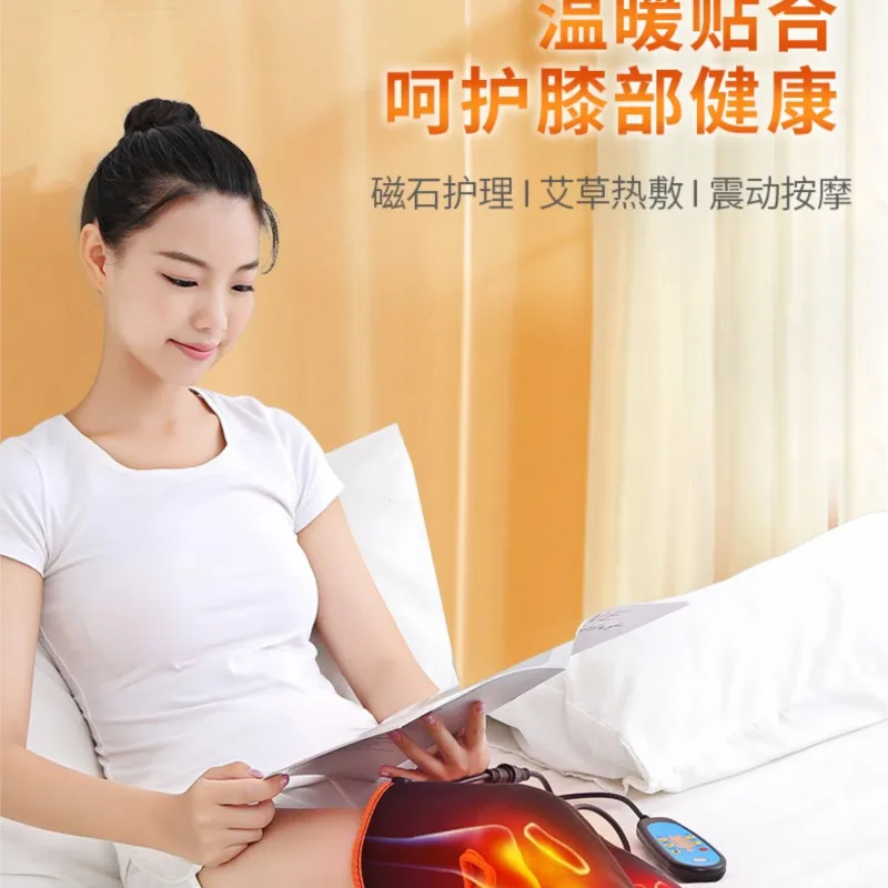 Timing hot compress calf massage moxibustion massager electric heating knee hip knee the human body