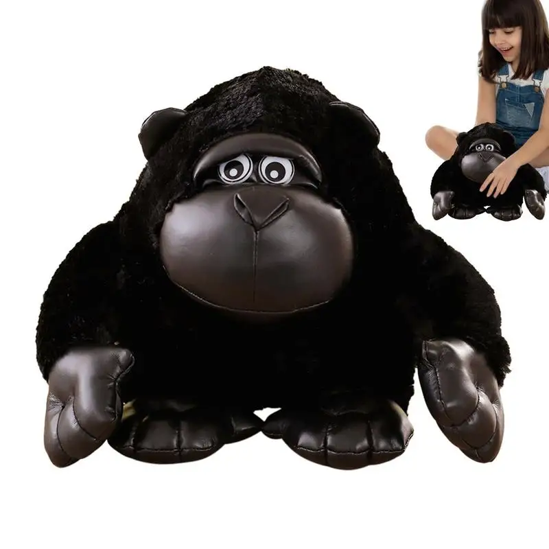 Simulated Plushies Gorilla Stuffed Toy The Petting Zoo Gorilla Black King Kongg Doll Kids Plush Toy Animal Pillow Birthday Gift