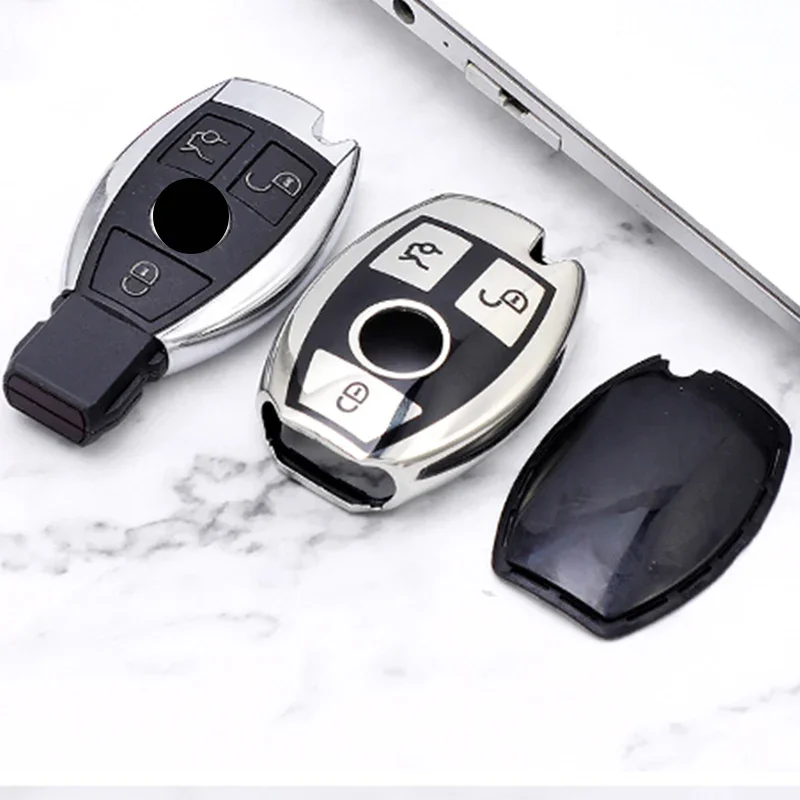 Car 2/3 Button Key Cover Case for Mercedes Benz A B R G Class GLK GLA W204 W251 W463 W176 Key Bag Fob Shell Holder Protector key case cover key case car key shell flip key fob shell