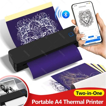 A4 Thermal Printer Wireless Bluetooth A4 Paper PDF Printer 1
