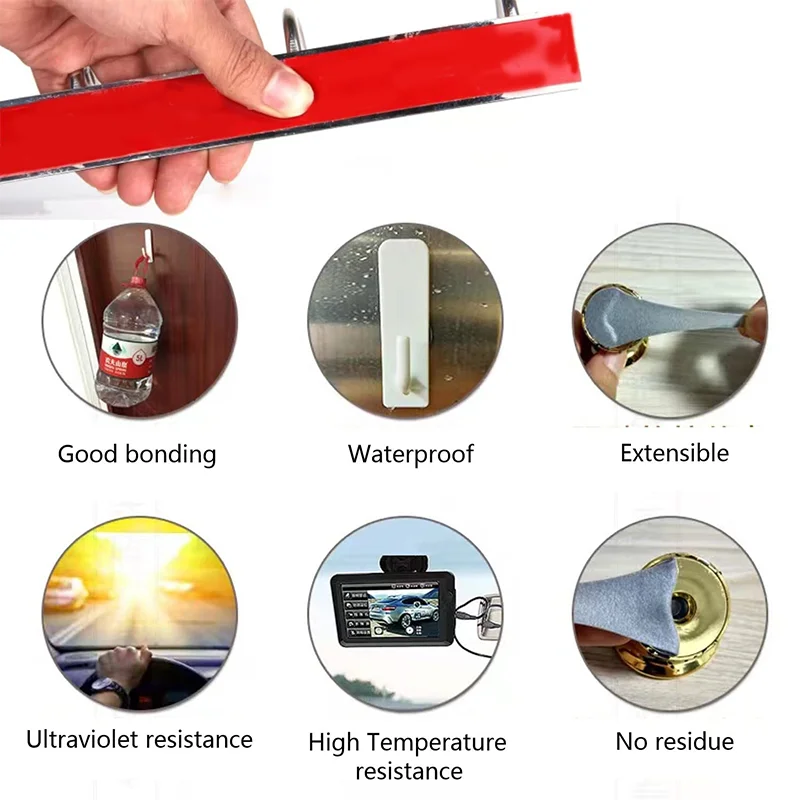 Strong Permanent Double-Sided Acrylic Foam Tape - Waterproof, High-Temperature Adhesive