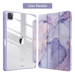 Universal Protective Tablet Case - Premium Multi-Size Cover for iPad 7 8 9th 10.2in (Lilac Marble)