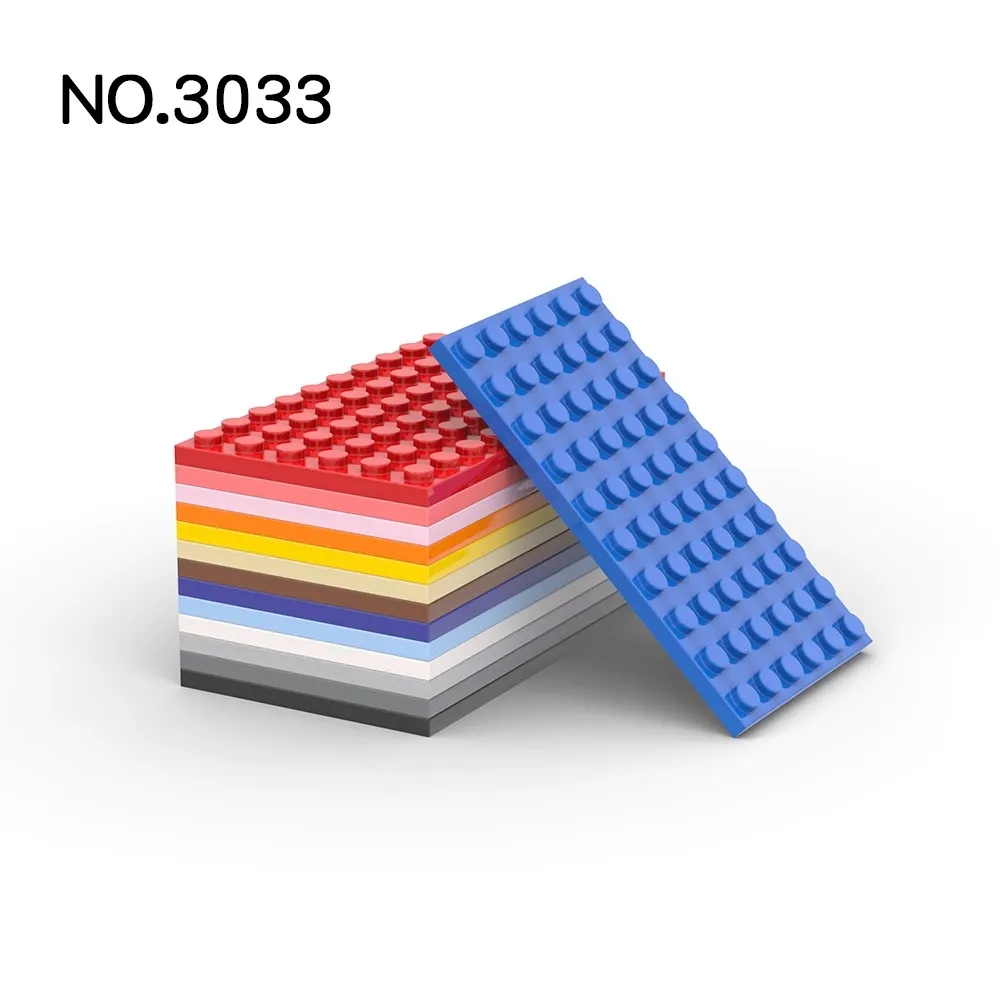 20Pcs MOC 벽돌 부품 3033 플레이트 6x10 호환 빌딩 블록 입자 DIY Assmble 아이 퍼즐 두뇌 장난감 생일 생일 선물