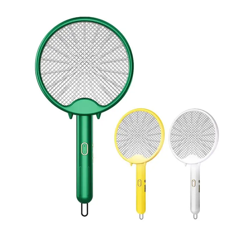 

Electric Bugg Zapper Racket USB Rechargeable Fly Zapper Swatter With Purple Lamp Seduction Killer Electric Fly Swatter Fryer