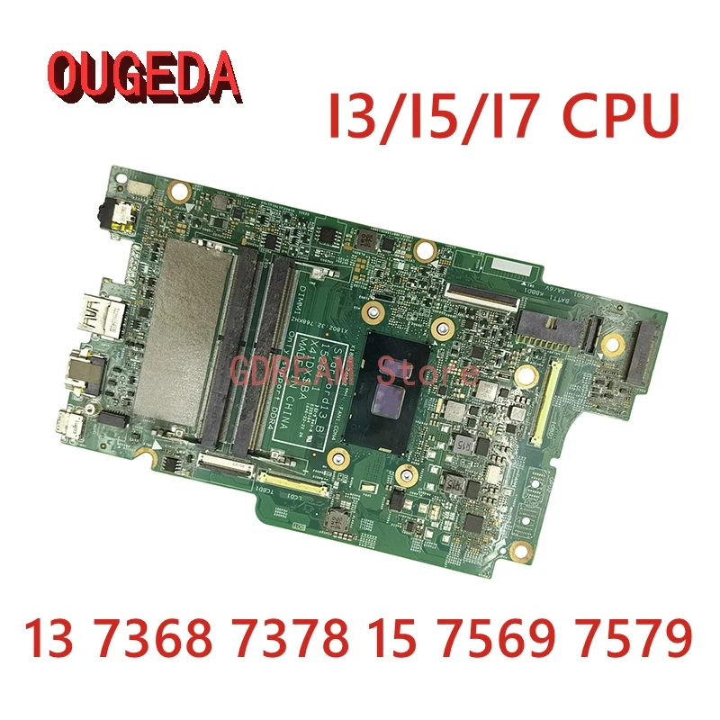 

Материнская плата для ноутбука DELL INSPIRON 13 15264 7368 15 7378 7569 I3/I5/I7